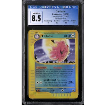 Pokemon Expedition Clefable Reverse Holo 7/165 CGC 8.5