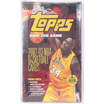 2002/03 Topps Basketball 36-Pack Box (Reed Buy)