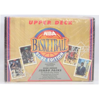 1991/92 Upper Deck High # Basketball Jumbo Box (Reed Buy)