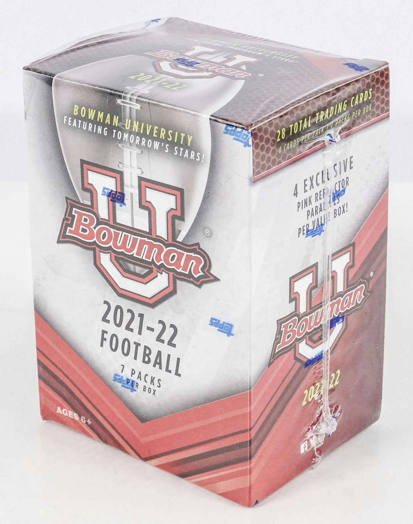 2022 Bowman University Football 7Pack Blaster Box DA Card World