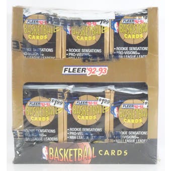 1992/93 Fleer Series 1 Basketball Jumbo Box (Reed Buy)