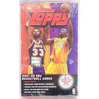 2001/02 Topps Basketball 24 Pack Box (Reed Buy)