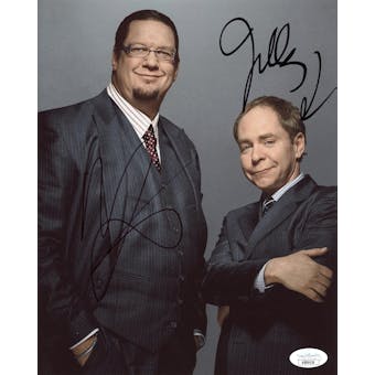 Penn & Teller Autographed 8x10 Photo JSA AB84426 (Reed Buy)
