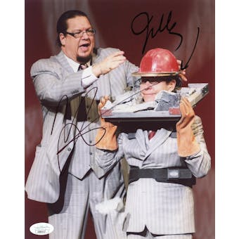 Penn & Teller Autographed 8x10 Photo JSA AB84427 (Reed Buy)