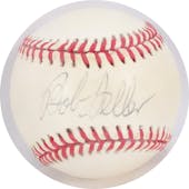 Bob Feller Autographed AL Brown Baseball JSA AB84137 (Reed Buy)