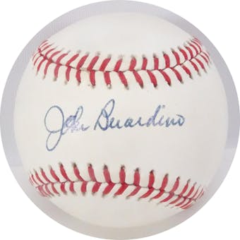 John Beradino Autographed NL White Baseball JSA AB84052 (Reed Buy)