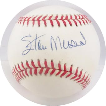 Stan Musial Autographed NL White Baseball JSA AB84068 (Reed Buy)