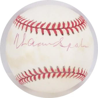 Warren Spahn Autographed NL Coleman Baseball JSA AB84124 (Reed Buy)