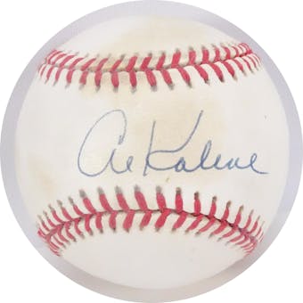 Al Kaline Autographed AL Brown Baseball JSA AB84129 (Reed Buy)