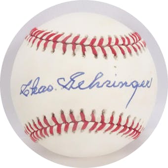 Charlie Gehringer Autographed AL Brown Baseball JSA AB84111 (Reed Buy)
