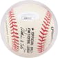 Warren Spahn Autographed NL White Baseball (HOF 73) JSA AB84107 (Reed Buy)