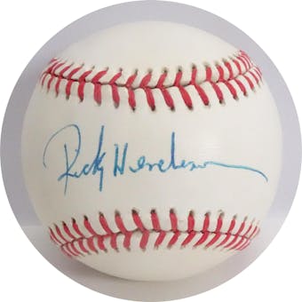 Rickey Henderson Autographed AL Brown Baseball JSA AB84081 (Reed Buy)