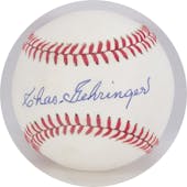 Charlie Gehringer Autographed AL Brown Baseball JSA AB84088 (Reed Buy)