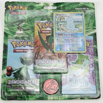 Pokemon Diamond & Pearl 3-Pack Blister - EX Crystal Guardians 2 Secret Wonders Boosters with Coin and Promo