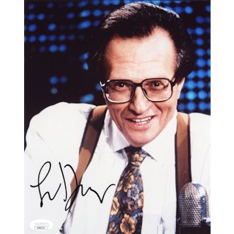 Larry King Autographed 8x10 Photo JSA AB84522 (Reed Buy)