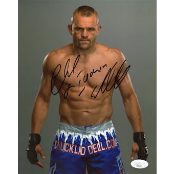 Chuck Iceman Liddell UFC Autographed 8x10 Photo JSA AB84542 (Reed Buy)
