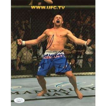 Chuck Iceman Liddell UFC Autographed 8x10 Photo JSA AB84543 (Reed Buy)