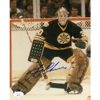 Gerry Cheevers Boston Bruins Autographed 8x10 Photo JSA AB84554 (Reed Buy)