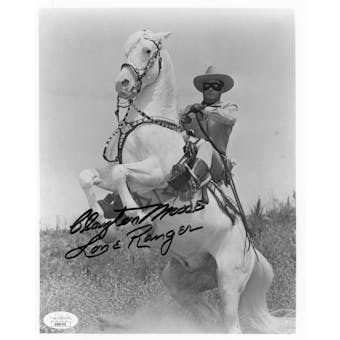 Clayton Moore The Lone Ranger Autographed 8x10 Photo JSA AB84740 (Reed Buy)