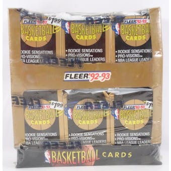 1992/93 Fleer Series 1 Basketball Jumbo Box (Damaged Box) (Reed Buy)