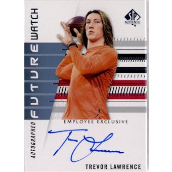 2021 Upper Deck Employee Exclusive SP Authentic Future Watch Trevor Lawrence Auto Card #UD-TL