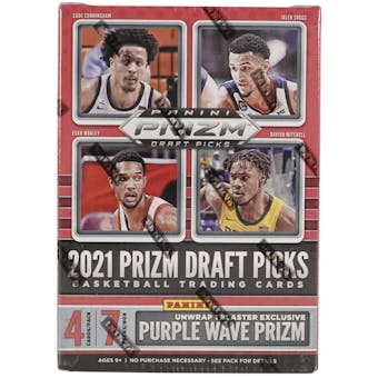 2021/22 Panini Prizm Draft Picks Basketball 7-Pack Blaster Box (Purple Wave Prizm!)
