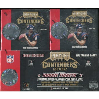2002 Playoff Contenders Football Hobby Box