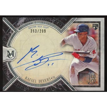 2018 Topps Museum Collection #AA-RD Rafael Devers Autograph RC #/299 (Reed Buy)