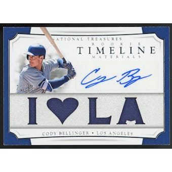 2017 Panini National Treasures #TRMS-CB Cody Bellinger Patch Autograph RC #/99 (Reed Buy)