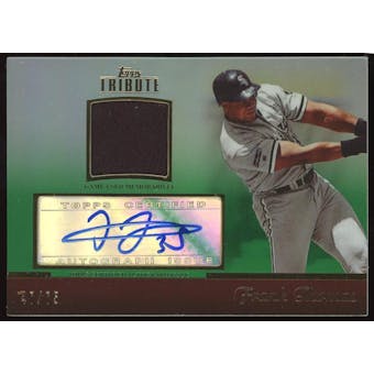 2011 Topps Tribute #TAR-FT Frank Thomas Inkable Accolades Patch Autograph #/75 (Reed Buy)