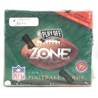 1997 Playoff Zone Football Hobby Box (Damaged Box) (Reed Buy)
