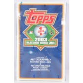 2003 Topps Series 1 Baseball Hobby Box (Damaged Box) (Reed Buy)
