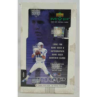 2000 Upper Deck MVP Football Hobby Box (Torn Shrinkwrap) (Reed Buy)