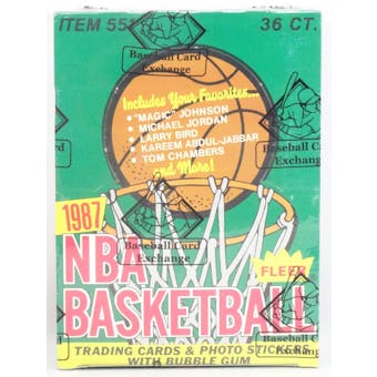 1987/88 Fleer Basketball Wax Box (BBCE) (Reed Buy)