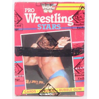 1985 Topps WWF Pro Wrestling Stars Wax Box (BBCE) (X-Out) (Reed Buy)