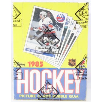 1985/86 Topps Hockey Wax Box (BBCE) (Reed Buy)