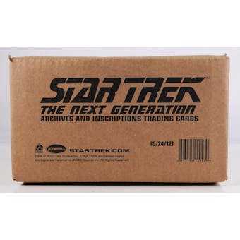 Star Trek: The Next Generation Archives and Inscriptions 12-Box Case (Rittenhouse 2022)