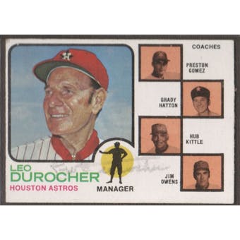 1973 Topps Baseball #624 Leo Durocher Signed in Person Auto