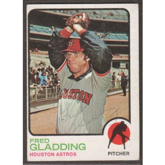 1973 Topps Baseball #17 Fred Gladding Signed in Person Auto