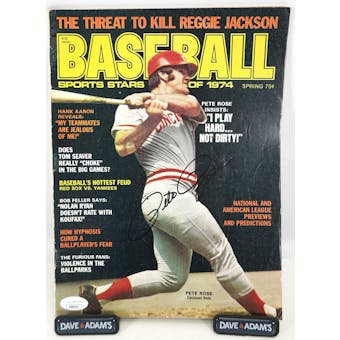 Pete Rose Autographed Baseball Magazine JSA AB84971 (Reed Buy)