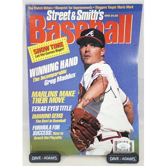 Greg Maddux Autographed Street & Smith's Baseball Magazine JSA AB84967 (Reed Buy)