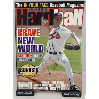 Greg Maddux Autographed Hardball Magazine JSA AB84966 (Reed Buy)