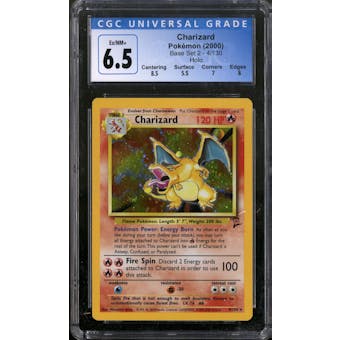 Pokemon Base Set 2 Charizard 4/130 CGC 6.5