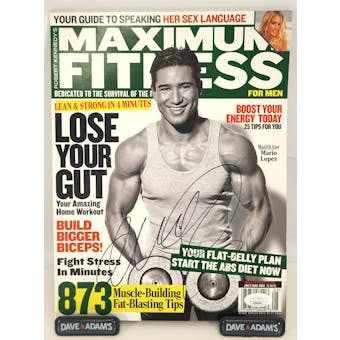 Mario Lopez Autographed Maxium Fitness Magazine JSA AB84961 (Reed Buy)
