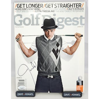 Justin Timberlake Autographed Golf Digest Magazine JSA AB84959 (Reed Buy)