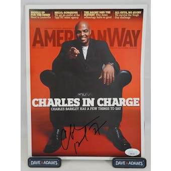 Charles Barkley Autographed American Way Magazine JSA AB84164 (Reed Buy)