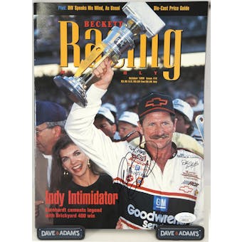 Dale Earnhardt Autographed Beckett Racing Monthly Magazine JSA AB84151 (Reed Buy)