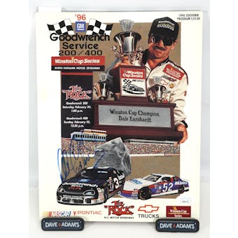 Dale Earnhardt Autographed Goodwrench Service Magazine JSA AB84150 (Reed Buy)