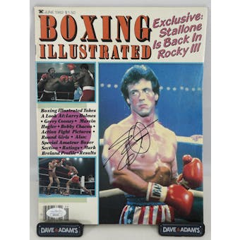 Sylvester Stallone Autographed Boxing Illustrated Magazine JSA XX55099 (Reed Buy)
