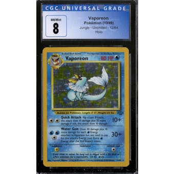 Pokemon Jungle Vaporeon 12/64 CGC 8 No Subs